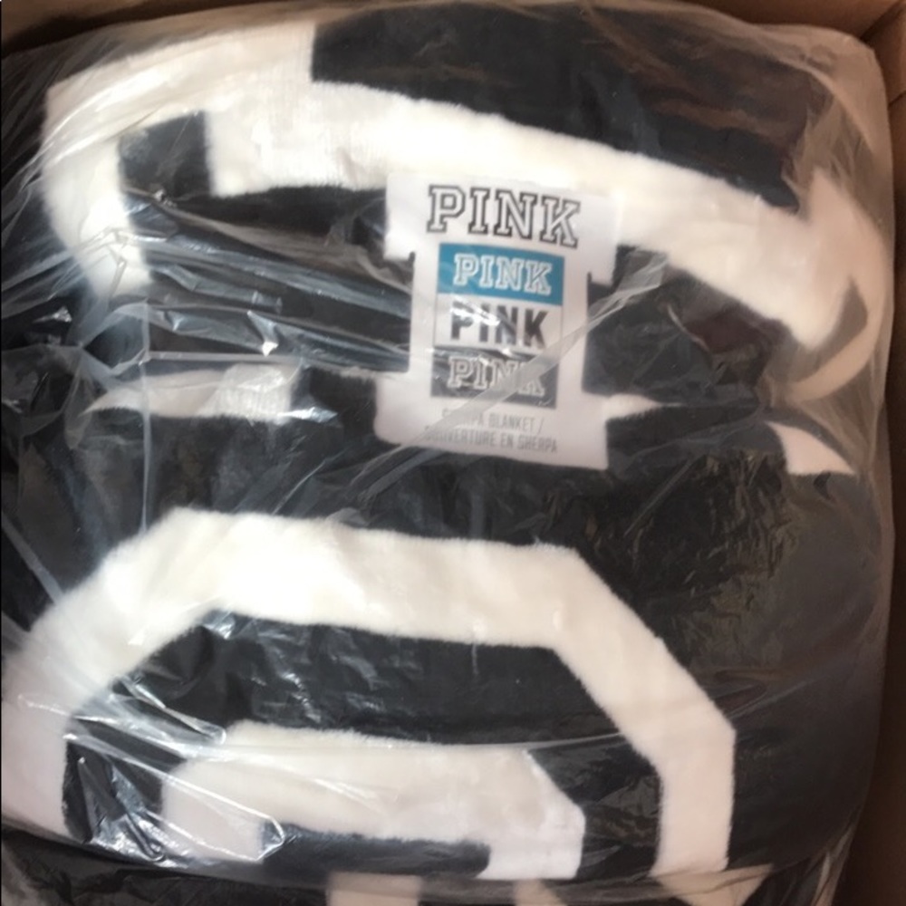 Rare VS Pink Friday Blanket Blue and Black